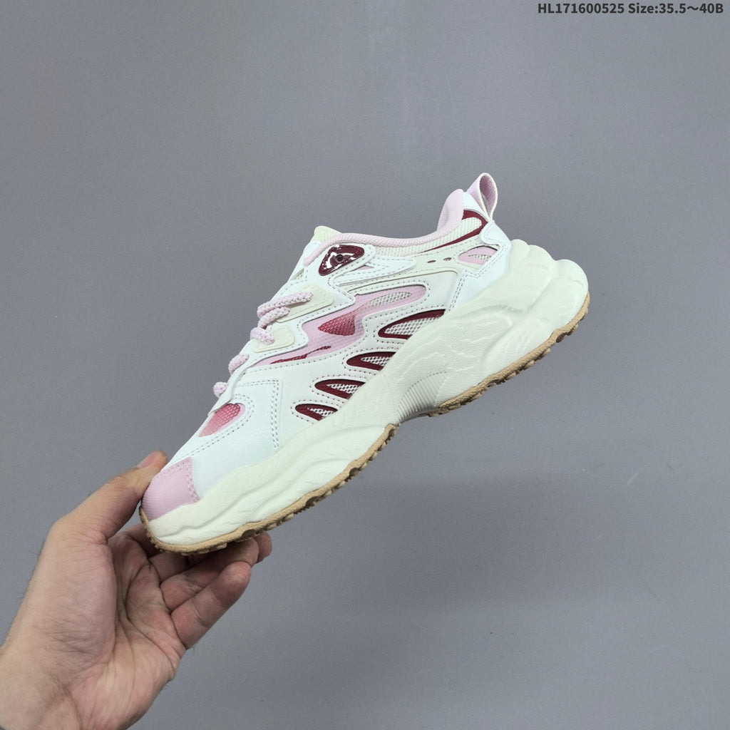 FILA FERN Low-Top Sneakers in White Pink F12W622118FMP - product image from the listing.