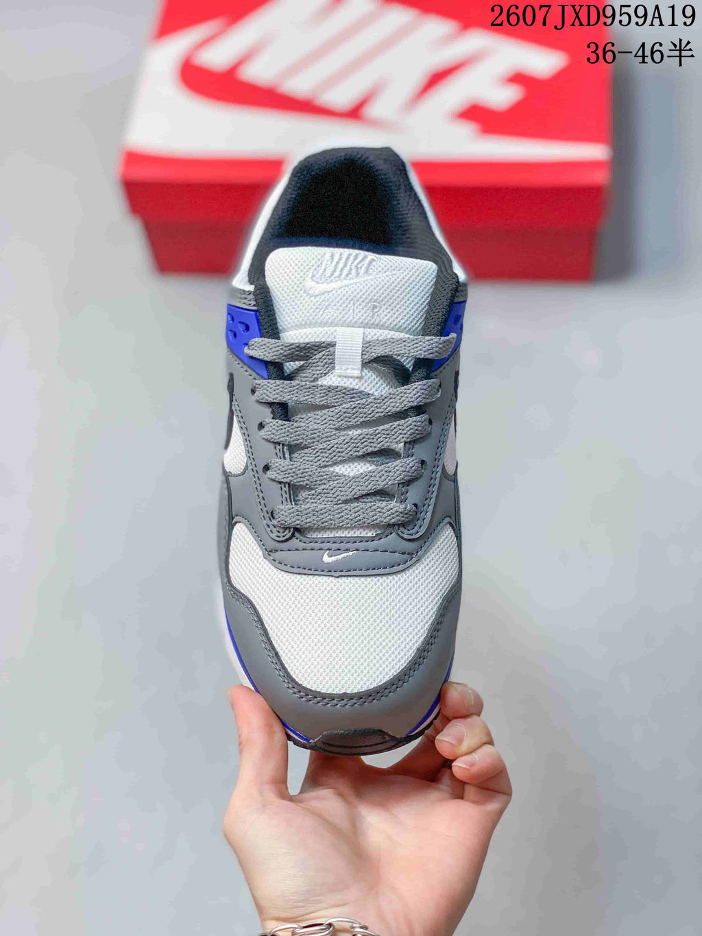 Nike Air Max Correlate Sneakers in Gray White Blue 511416-094 - product image from the listing.