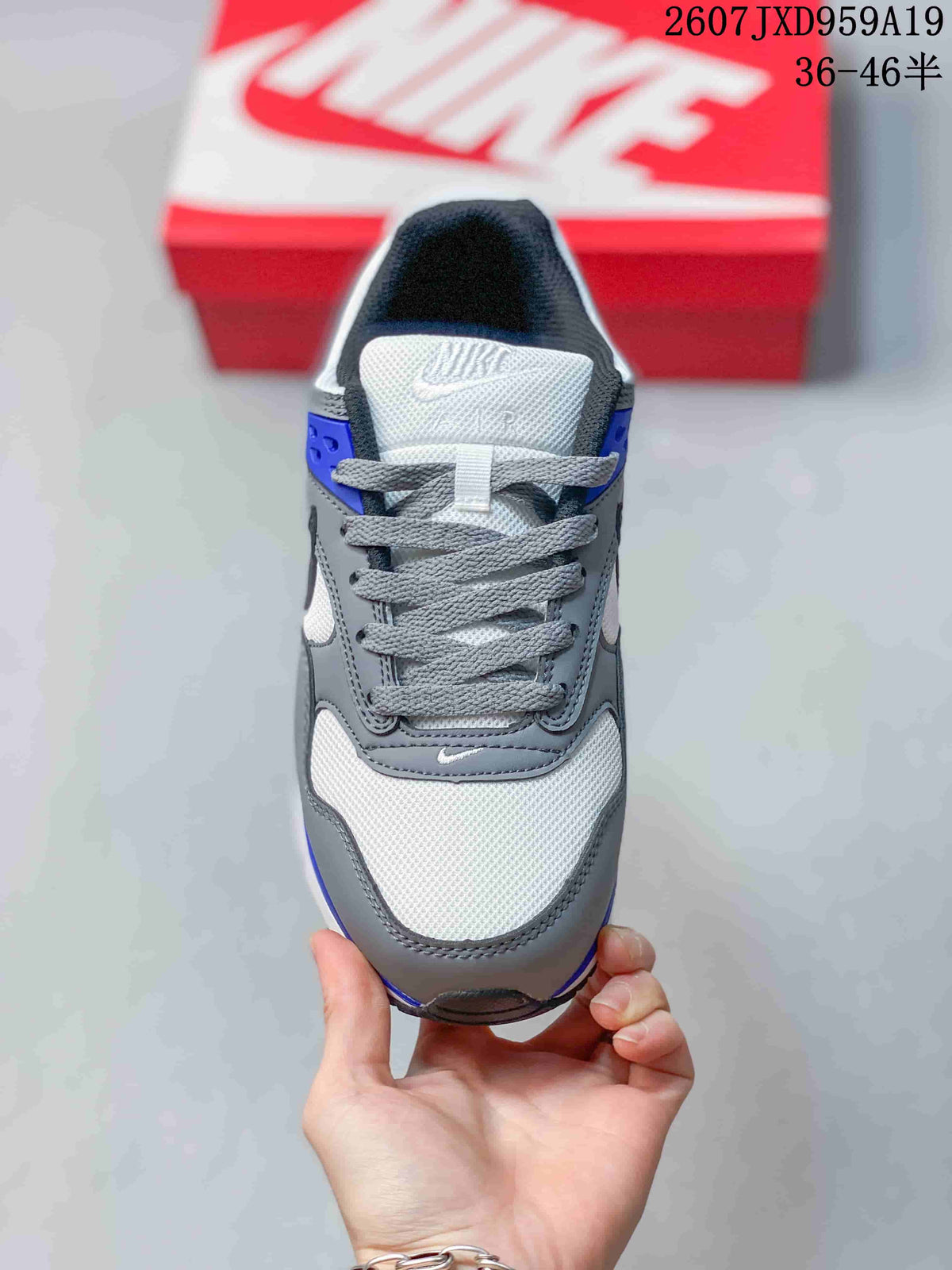 Nike Air Max Correlate Sneakers in Gray White Blue 511416-094 - product image from the listing.