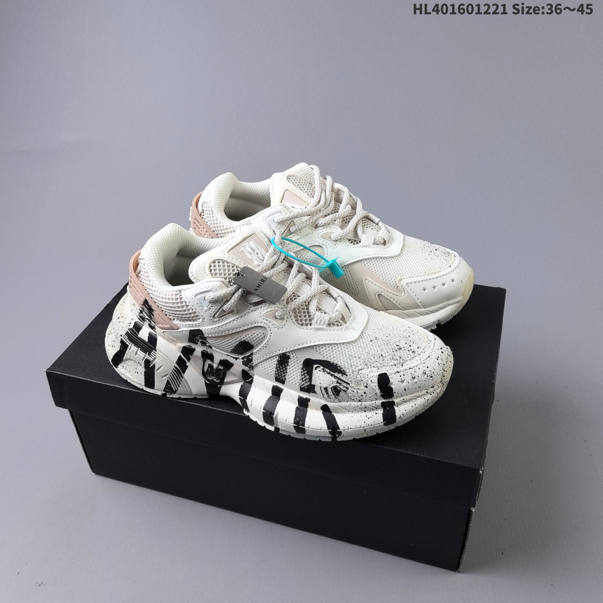 AMIRI MA Runner Low-Cut Sneakers, Green, HL401601221 - product image from the listing.