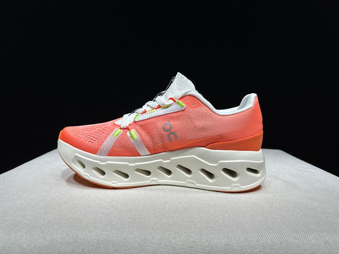 On Cloud Eclipse Running Shoes in Flame and in Ivory - product image from the listing.