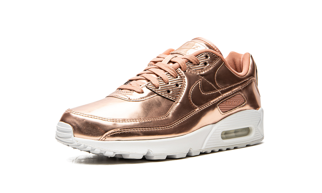 Women's AIR MAX 90 "Metallic Pack - Rose Gold" CQ6639 600 - product image from the listing.