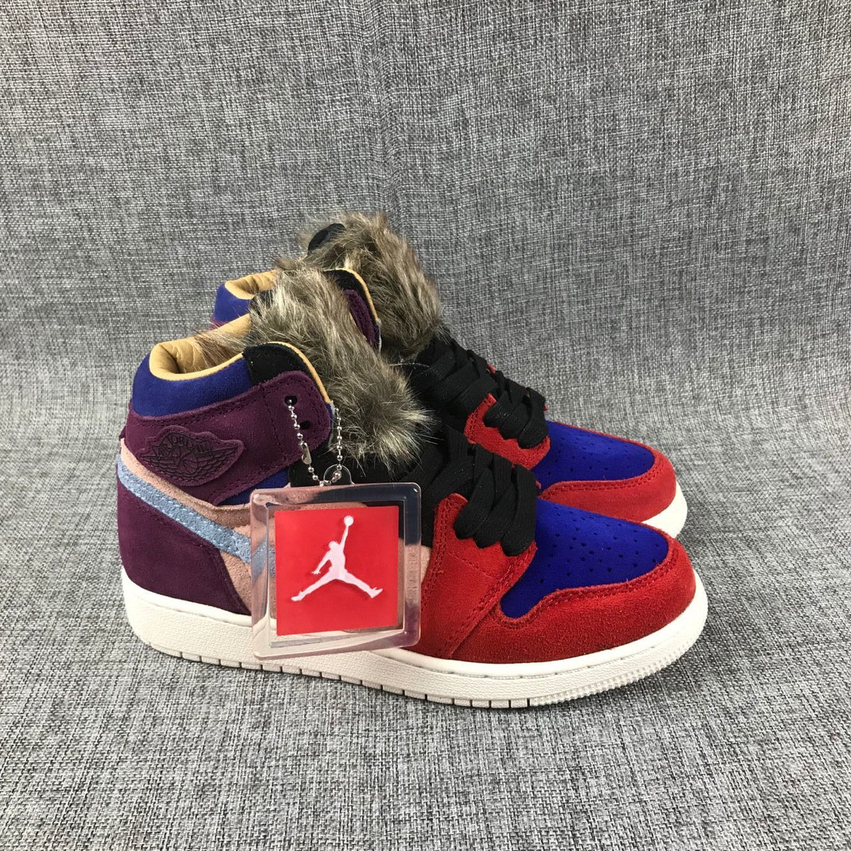 Air Jordan 1 High OG Christmas Sneakers in Red Multicolor - product image from the listing.