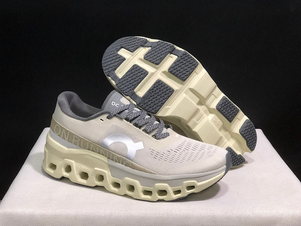 On Cloudmonster 2 Running Shoes in Cream White - product image from the listing.