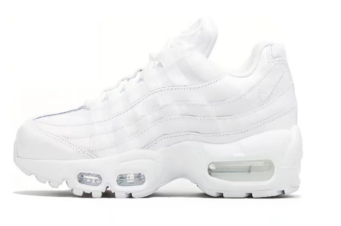 All-White Sneakers - Nike Air Max 95 - product image from the listing.