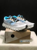 On Cloud 6 Push Sneakers in Blue, in Gray and White - product image from the listing.
