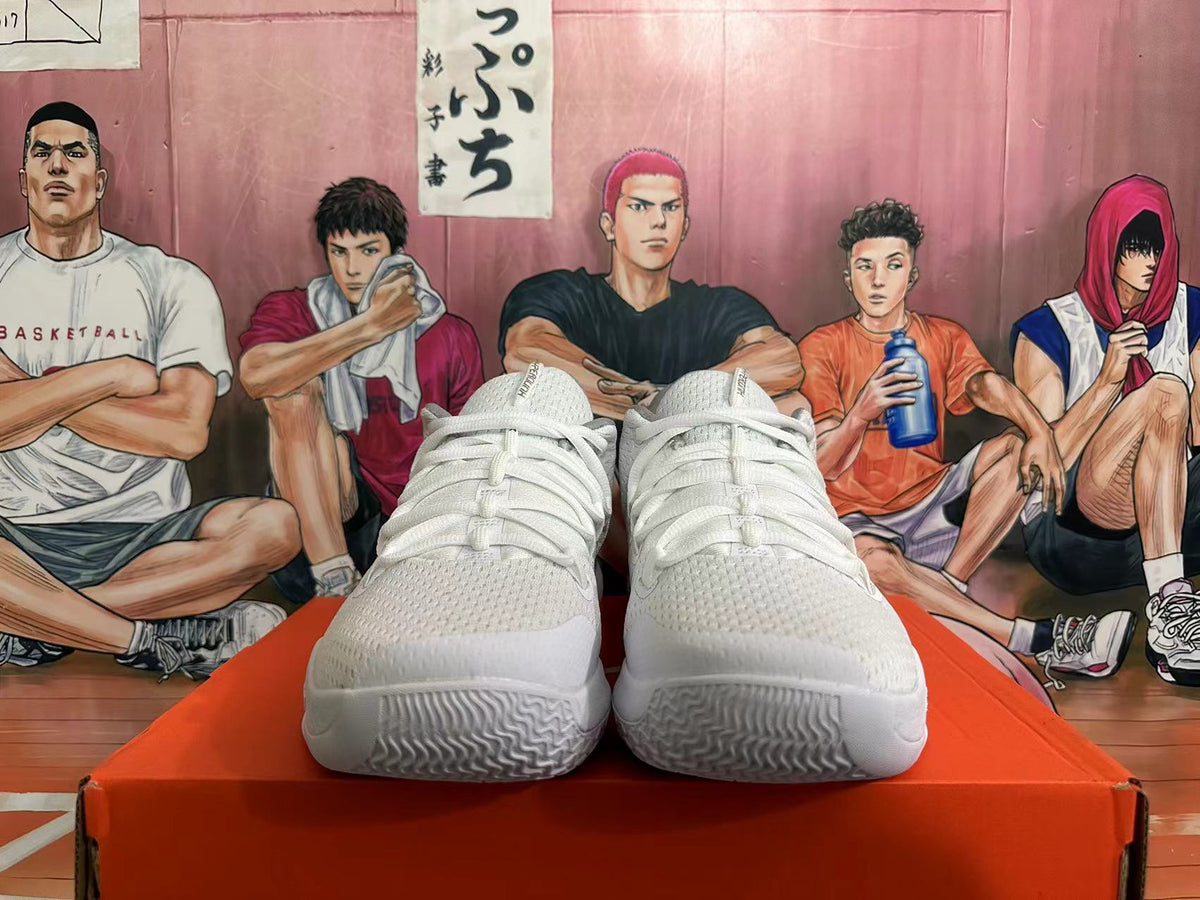Nike Zoom Basketball Shoes in White - product image from the listing.