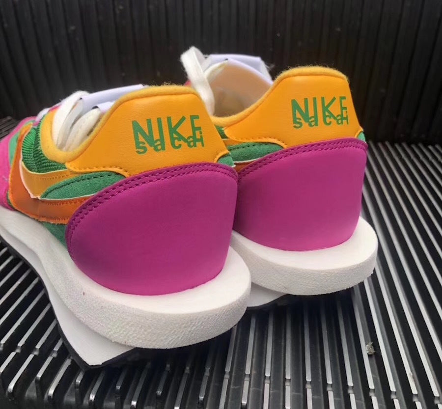 Nike LDV Waffle Sacai BV0073-301 Sneakers in Green Pink - product image from the listing.