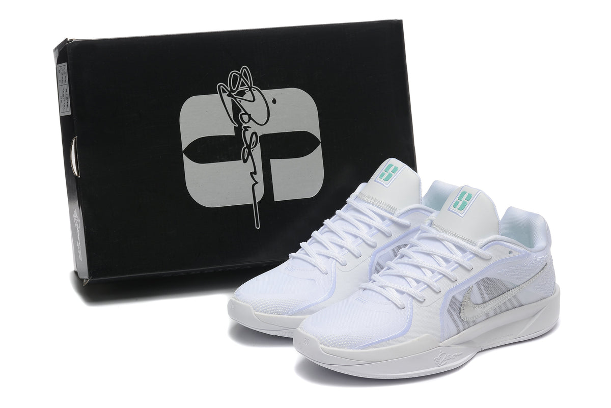 Nike Sabrina 2 Basketball Shoes, in White and Mint - product image from the listing.