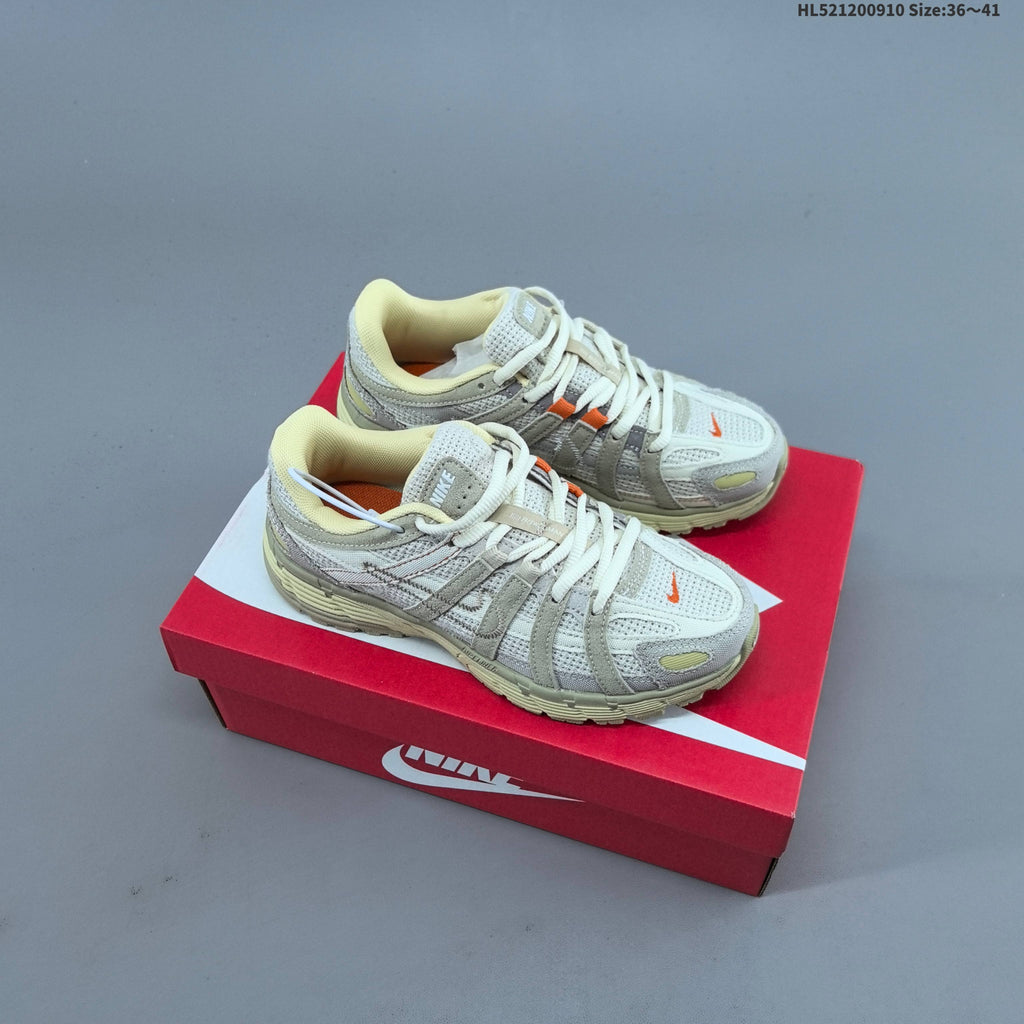 Nike P-6000 Retro Running Sneakers in Cream or in Silver Pink - product image from the listing.