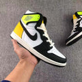 Air Jordan 1 High OG Volt Gold Sneakers Black White - product image from the listing.