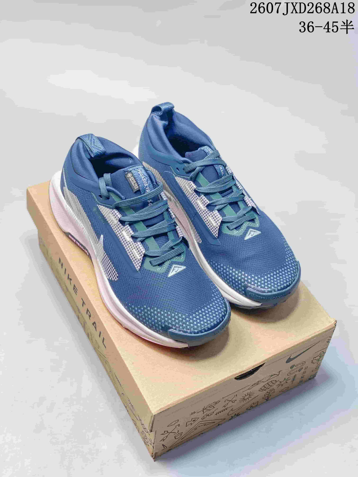 Nike Pegasus Trail 5 GORE-TEX Sneakers in Blue 07JXD268A18 - product image from the listing.