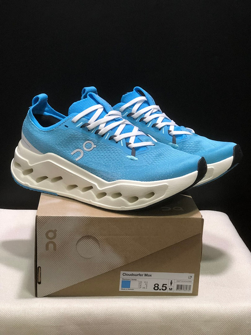 On Cloudsurfer Max Running Shoes, Sky in Blue - product image from the listing.
