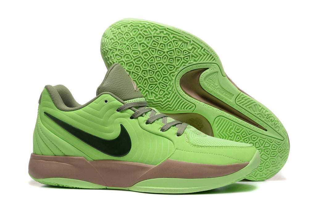 Nike Ja 2 Basketball Shoes in Green and Olive - product image from the listing.