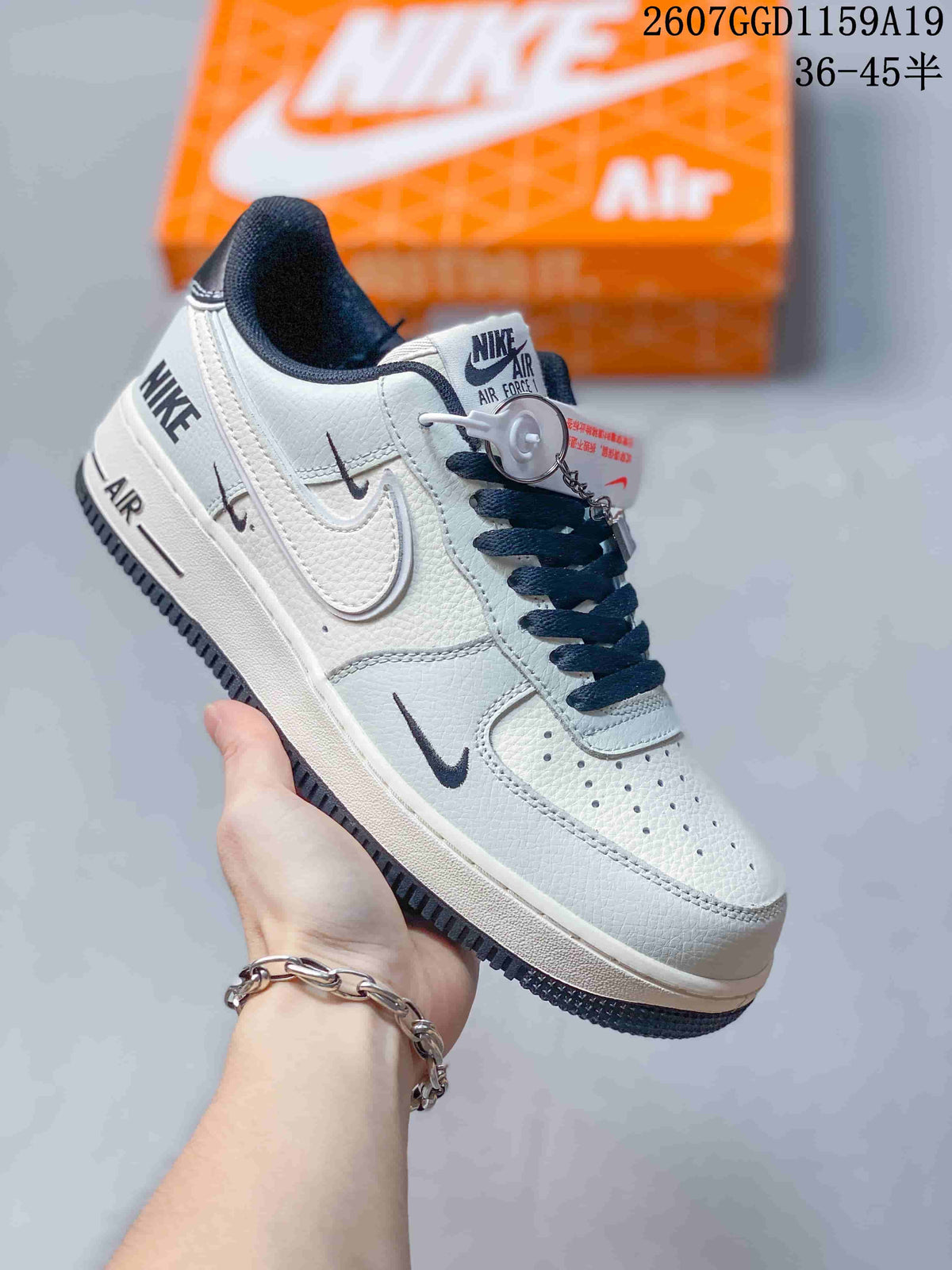 Nike Air Force 1 '07 Low Trainers White Style 2607GGD1159A19 - product image from the listing.