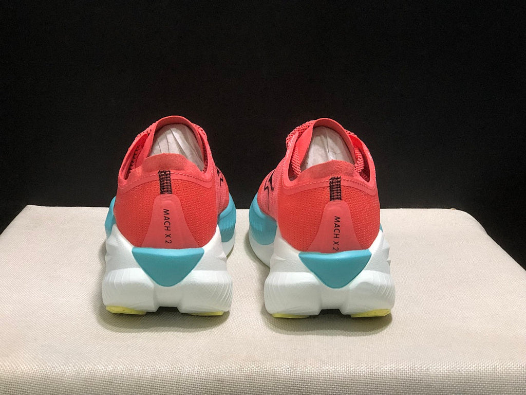 Coral HOKA Mach X 2 Running Shoes - product image from the listing.