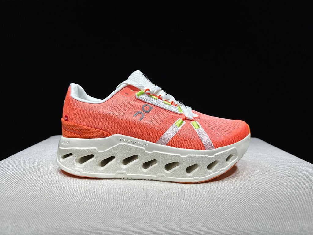 On Cloud Eclipse Running Shoes in Flame and in Ivory - product image from the listing.
