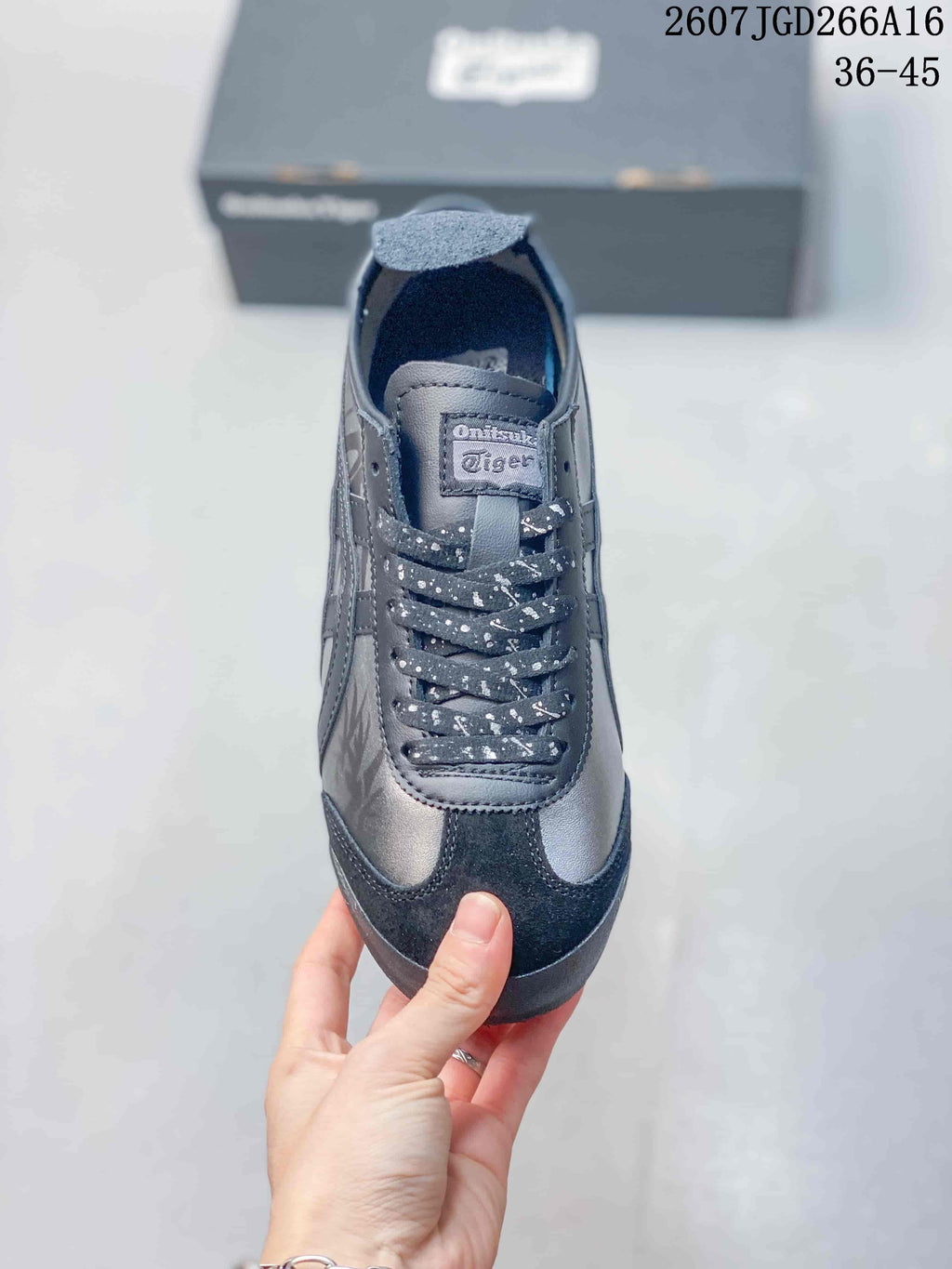 Onitsuka Tiger Mexico 66 Sneakers in Black Silver 07JGD266A16 - product image from the listing.