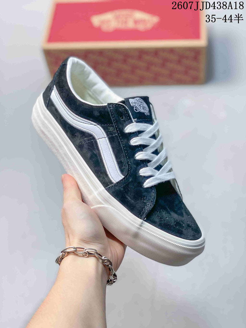 Vans SK8-Low Low-Top Sneakers in Black 2607JJD438A18 - product image from the listing.