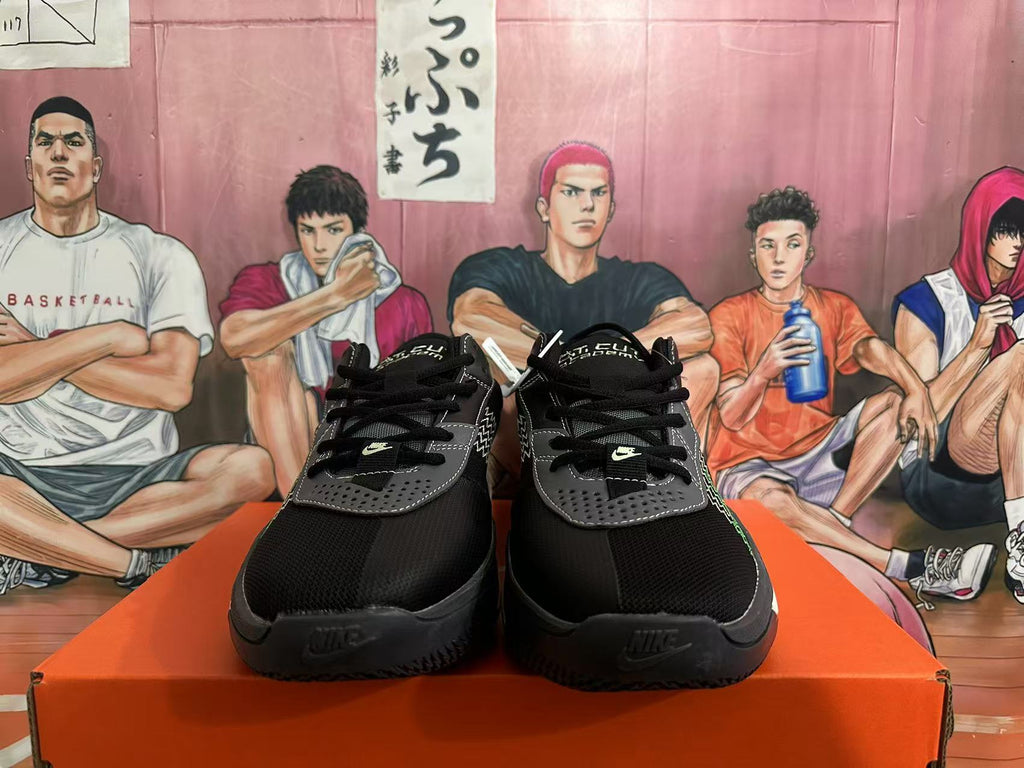 Nike Basketball Shoes in Black and Green - product image from the listing.