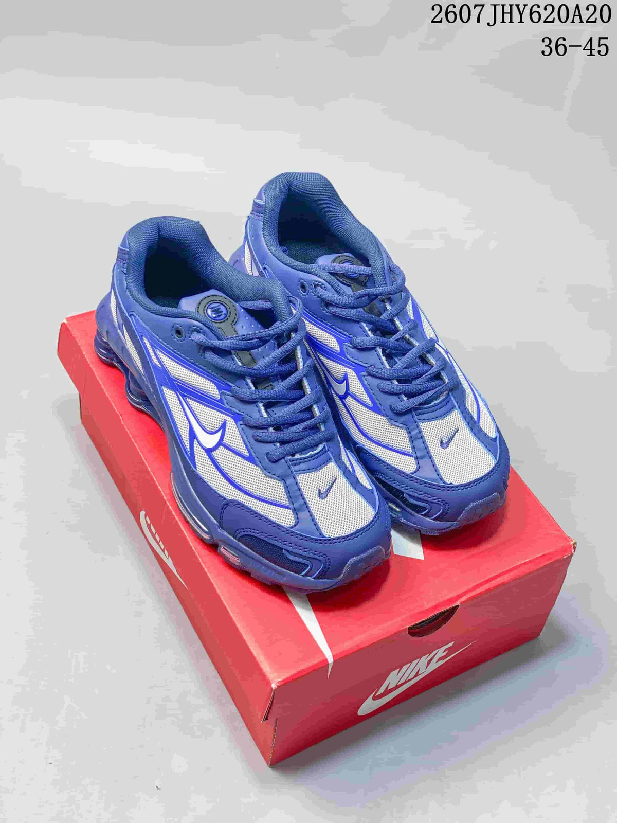 Nike Shox Ride 2 Sneakers in Blue White IO4296-004 - product image from the listing.
