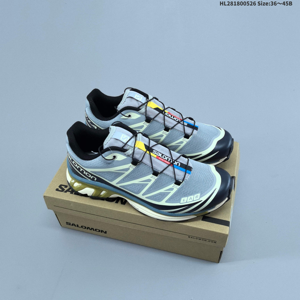 Salomon XT-6 Expanse Trail Running Sneakers in Grey - product image from the listing.