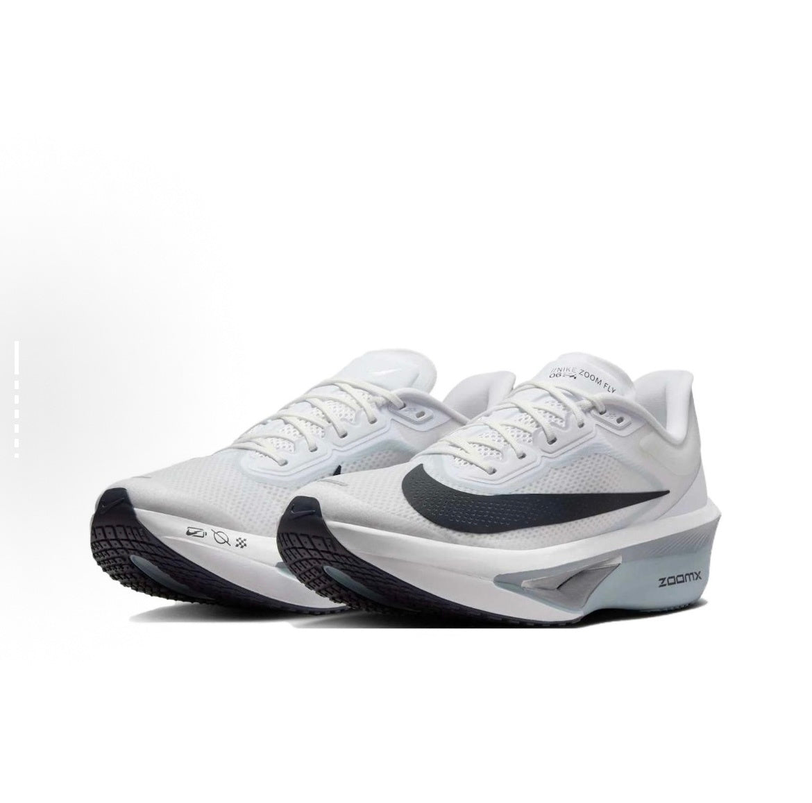 Nike Zoom Fly 6 Running Shoes FN8454-104 in White Grey - product image from the listing.