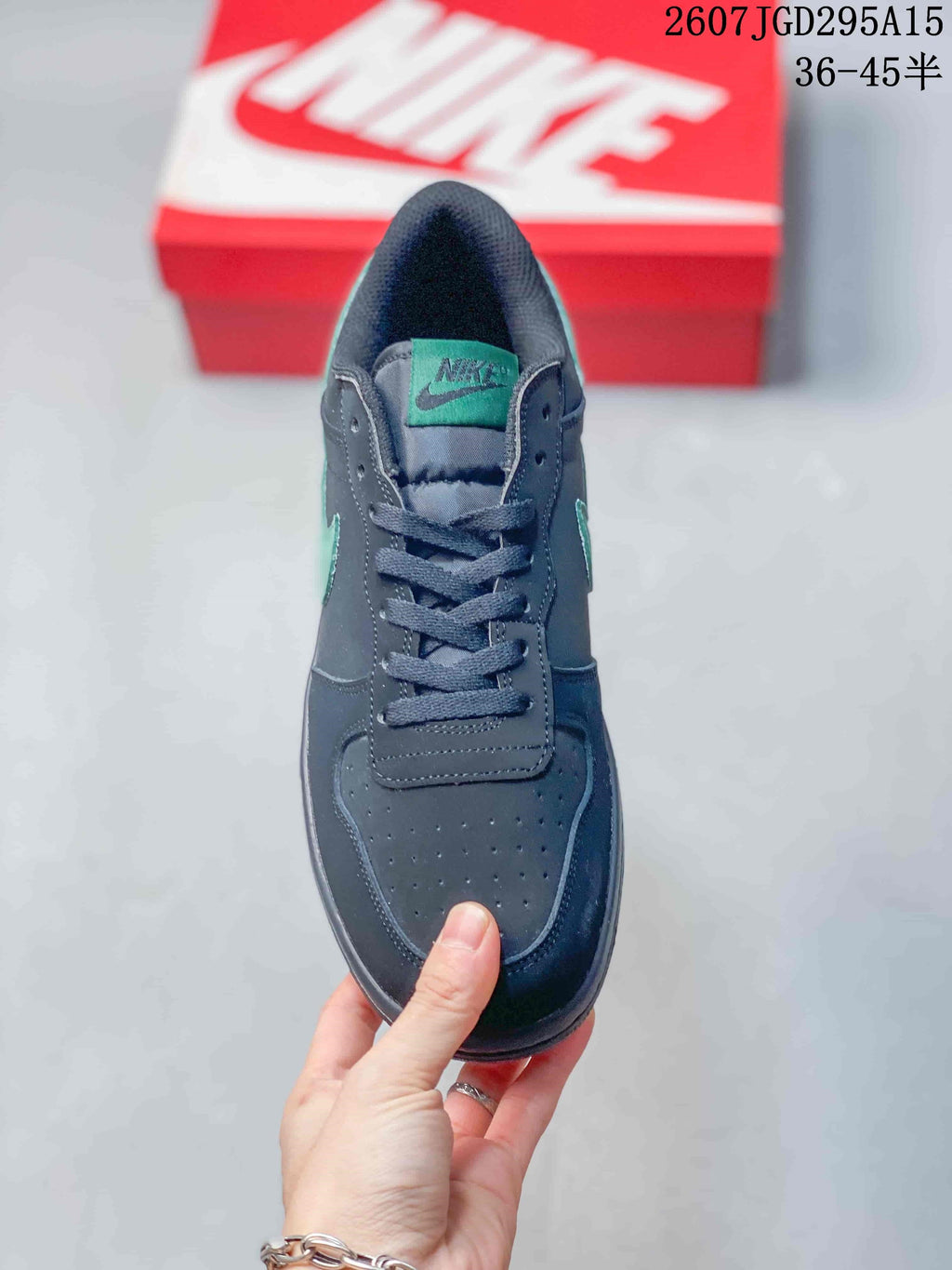 Nike SB Dunk Low Pro Sneakers in Black Mint 2607TGD295A15 - product image from the listing.