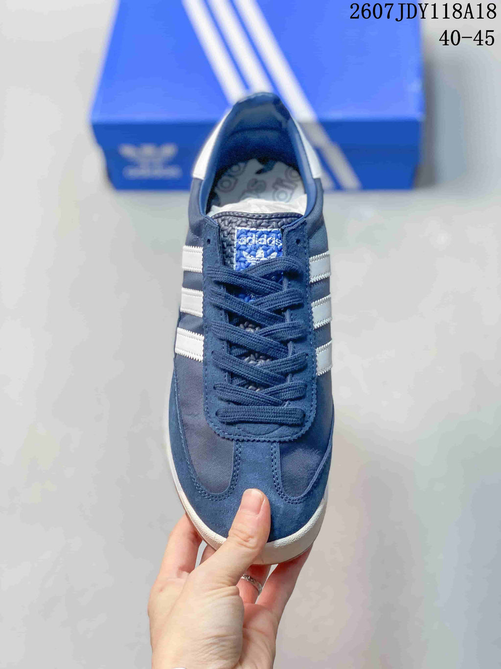 adidas SL 72 Sneakers in Navy White 2607JDY118A18 - product image from the listing.
