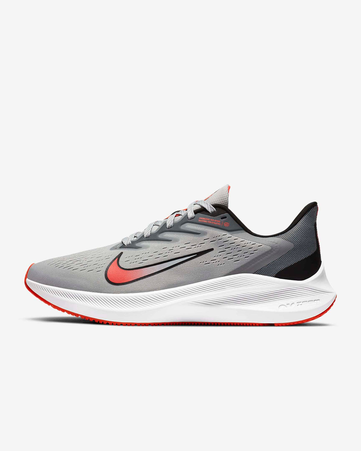 Nike Zoom Winflo 7 Running Shoes in Grey Red CJ0291-012 - product image from the listing.