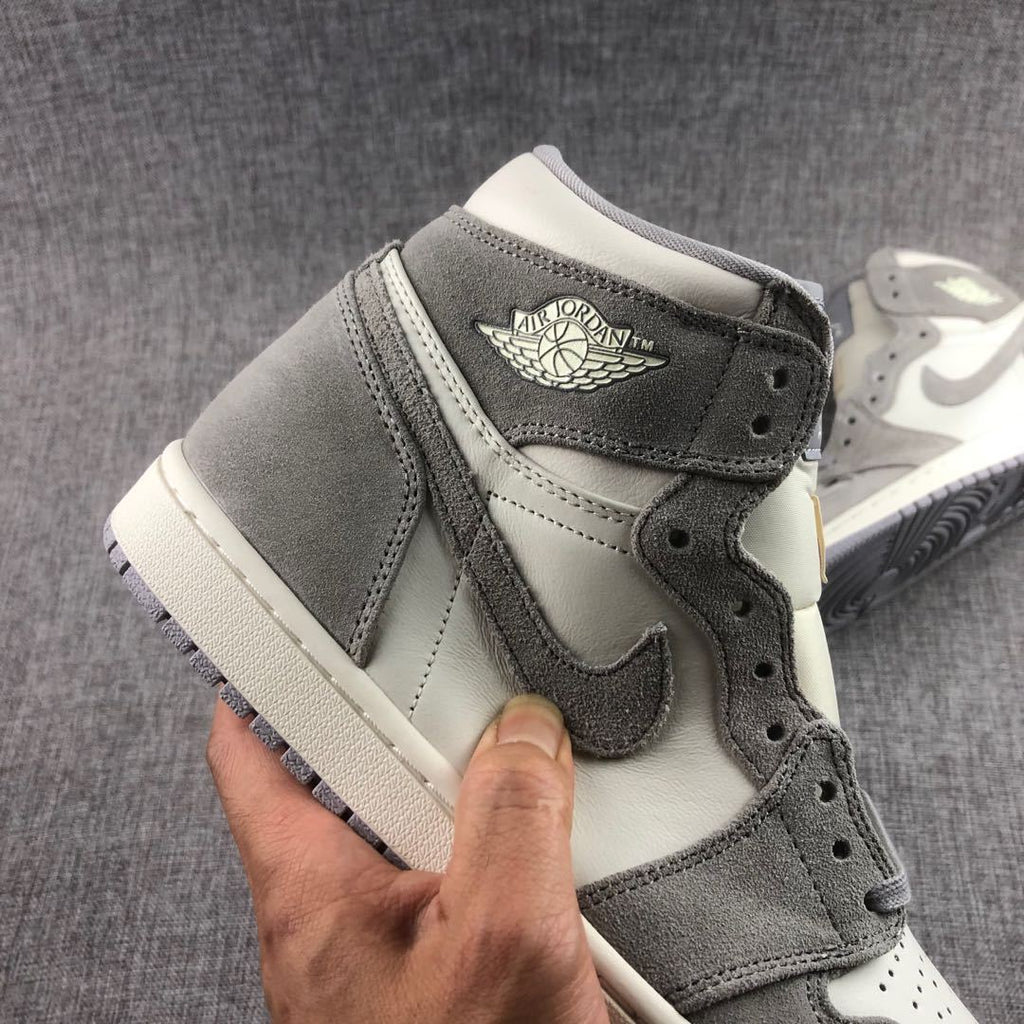 Jordan 1 High OG Premium Sneakers in Gray AH7389-101 - product image from the listing.