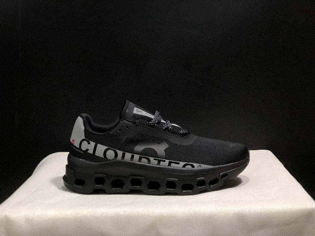 Black and Silver On Cloud X Sneakers - product image from the listing.