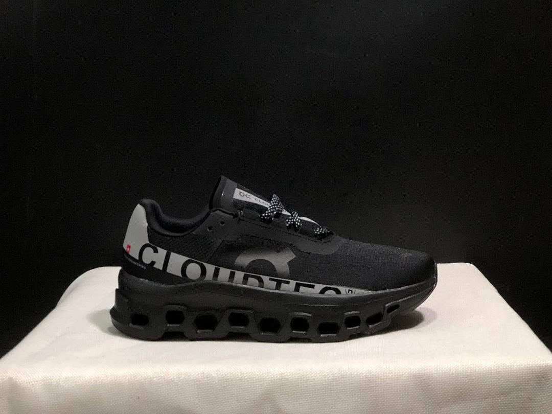 Black and Silver On Cloud X Sneakers - product image from the listing.