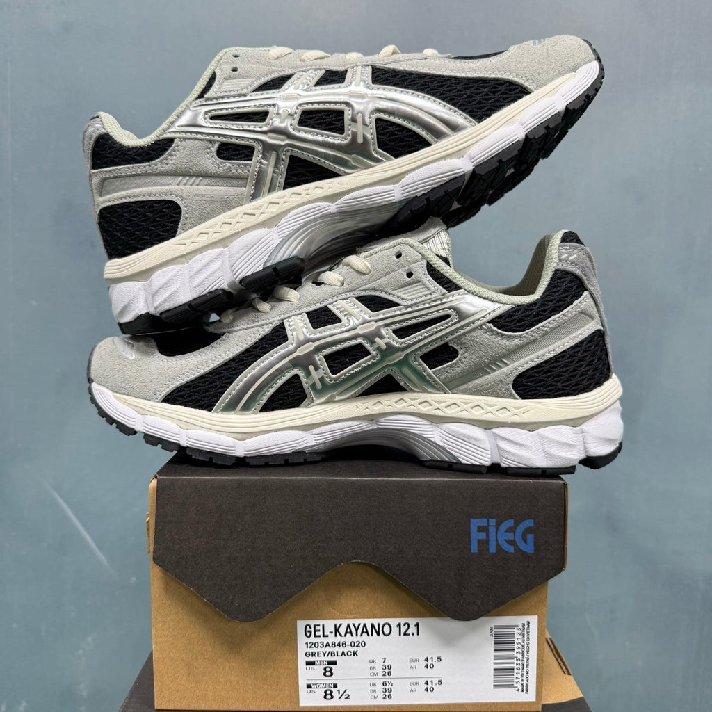 ASICS GEL-KAYANO 12.1 Sneakers in Grey Black 1203A846-020 - product image from the listing.
