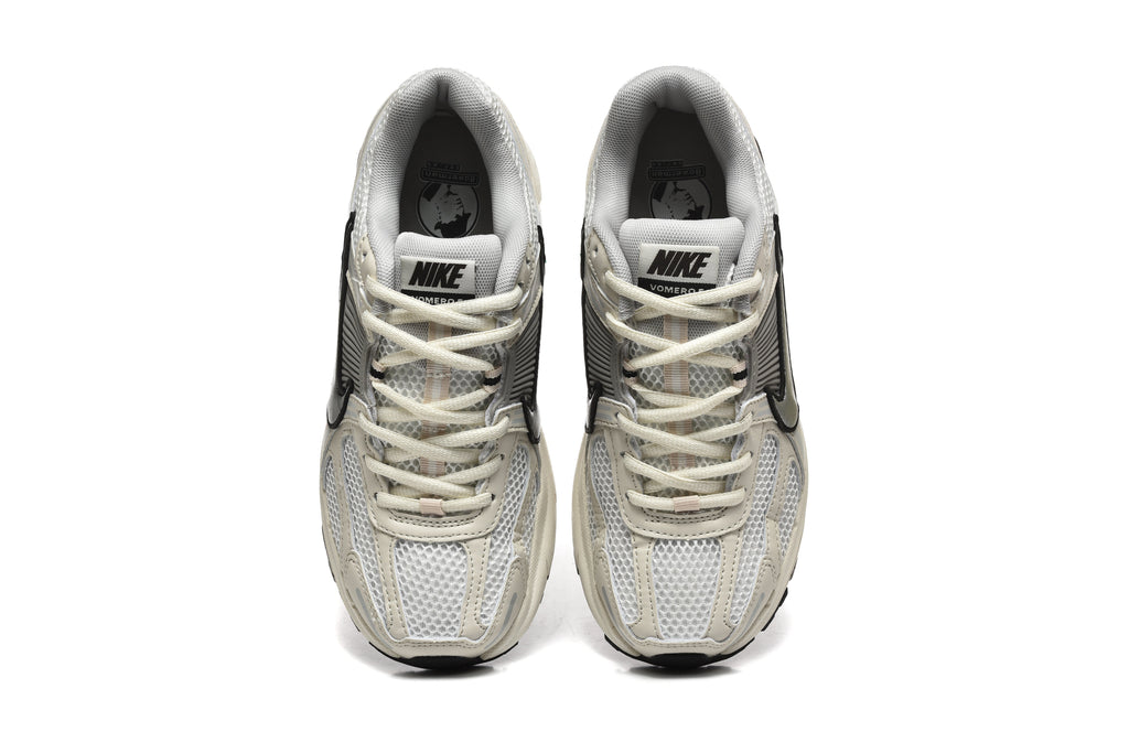Cream and Silver Nike Zoom Vomero 5 Sneakers - product image from the listing.