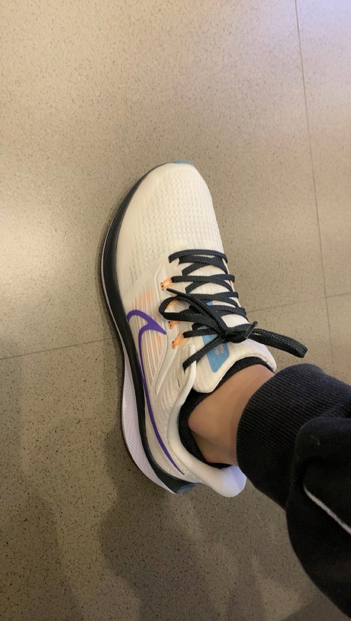 Nike Air Zoom Pegasus 39 Running Shoes in White Blue DH4071-006 - product image from the listing.