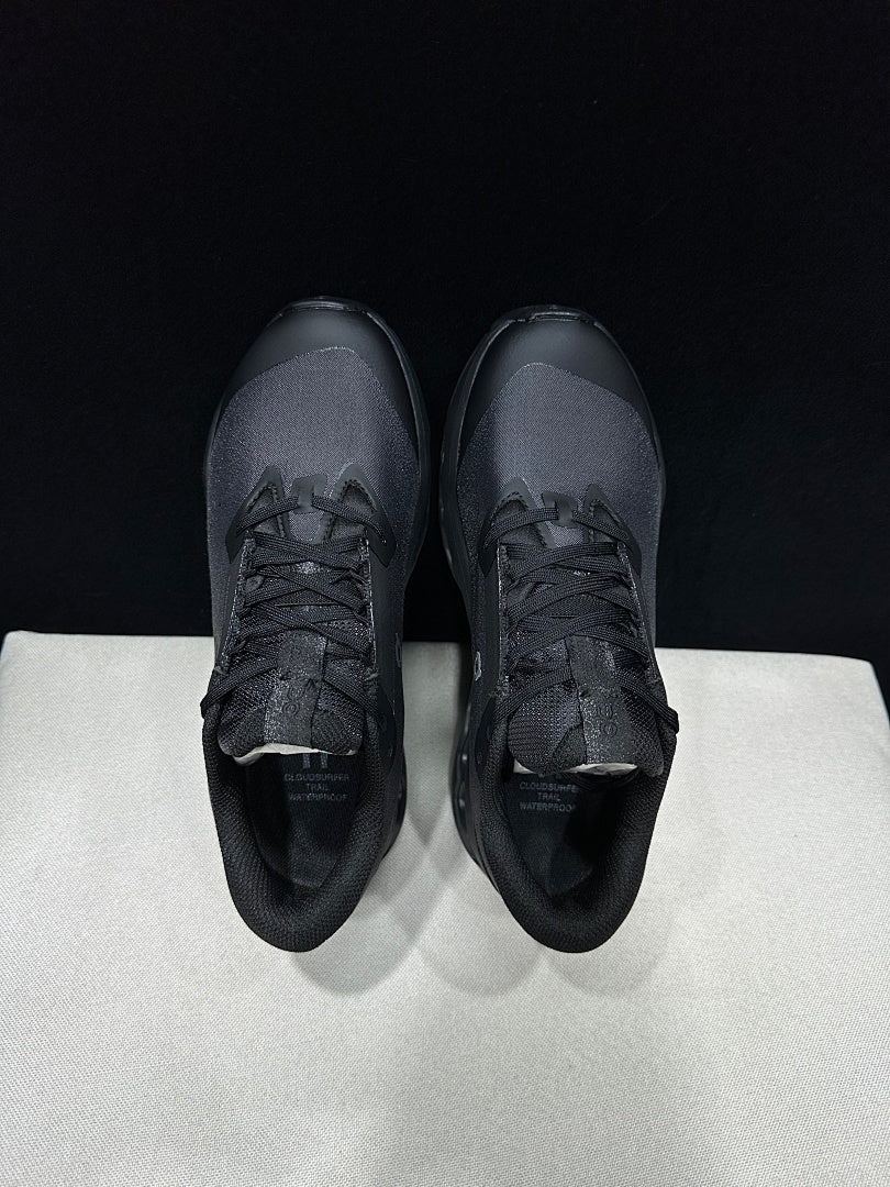 On Cloudsurfer Trail 2 Waterproof Trail Running Shoes, in Black - product image from the listing.