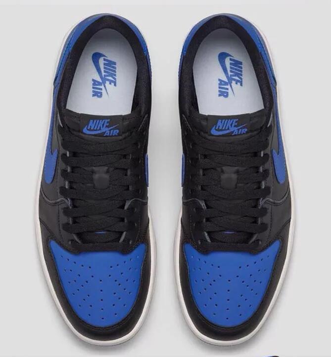 Nike Air Jordan 1 Low Sneakers in Royal Blue - product image from the listing.