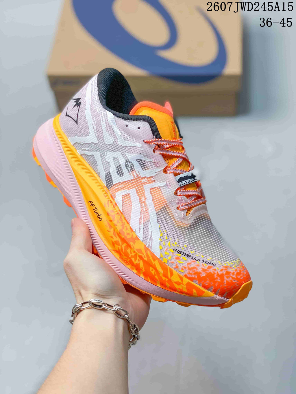 ASICS GEL-MAGIC SPEED 4 Running Shoes in Pink Orange - product image from the listing.