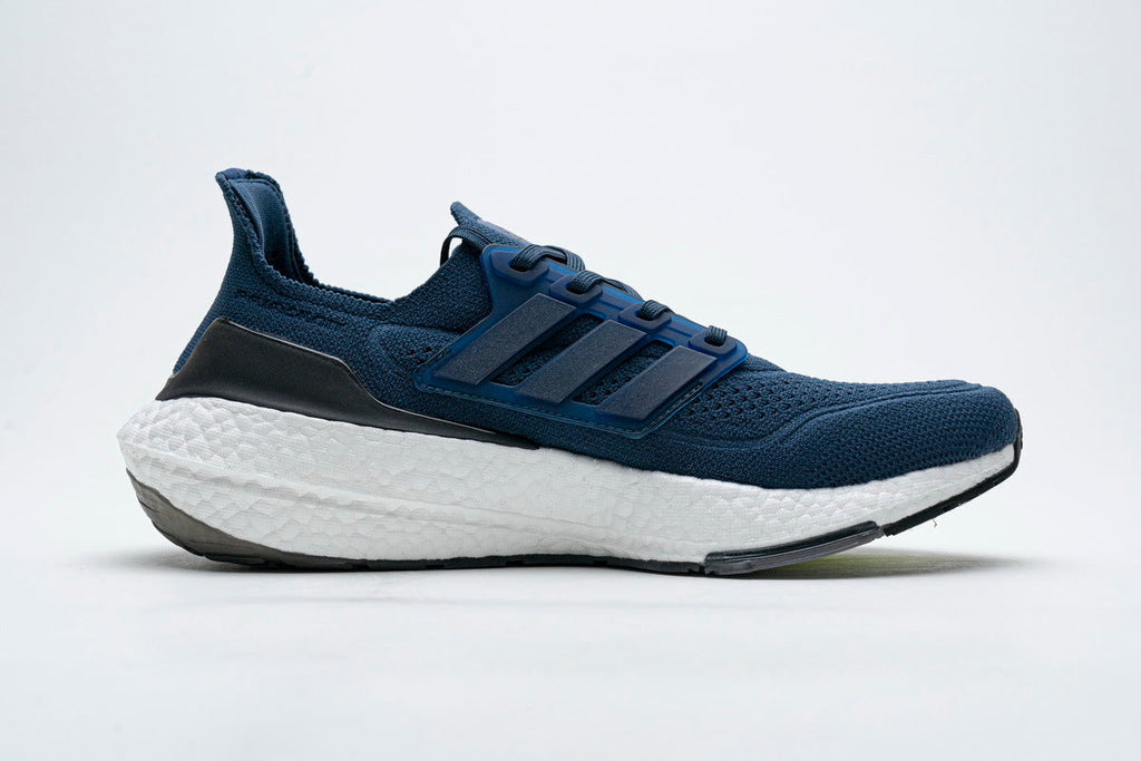 Adidas UltraBoost 21 Running Shoes FY0350 in Navy - product image from the listing.