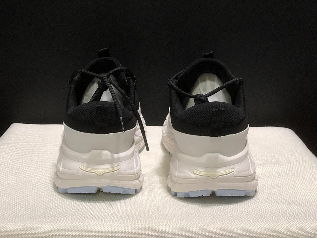 HOKA ONE ONE Tor Summit Black White Trail Trainers - product image from the listing.