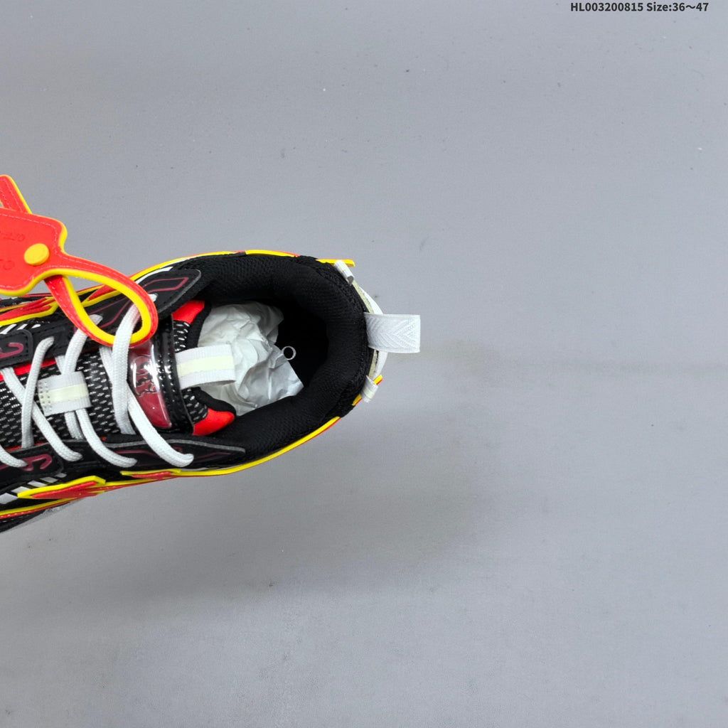 Black and Orange Off-White Be Right Back Low-Top Sneakers - product image from the listing.