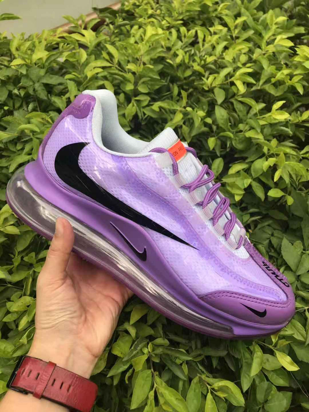 Purple Nike Air Max 720 Sneakers - product image from the listing.