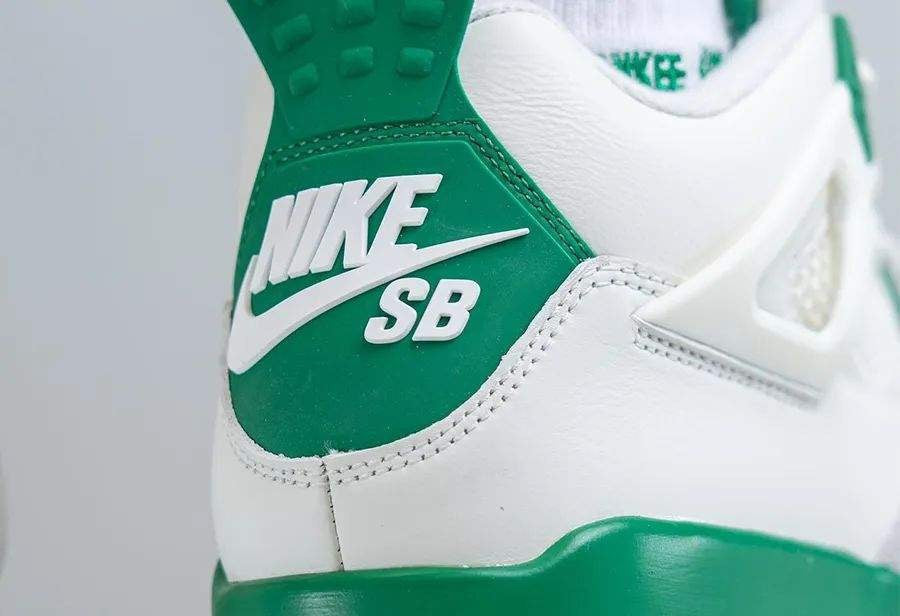 Nike SB x Air Jordan 4 Pine Sneakers in Green DR5415-103 - product image from the listing.