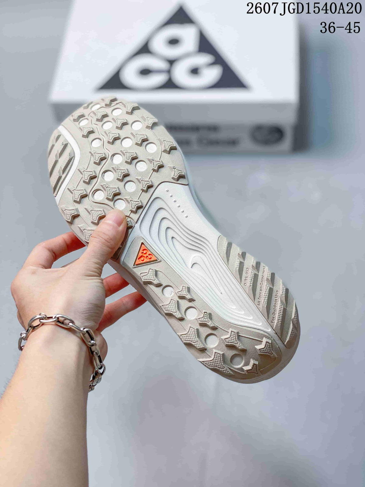 Nike ACG Pegasus Trail Sneakers in White Grey HV8116-400 - product image from the listing.