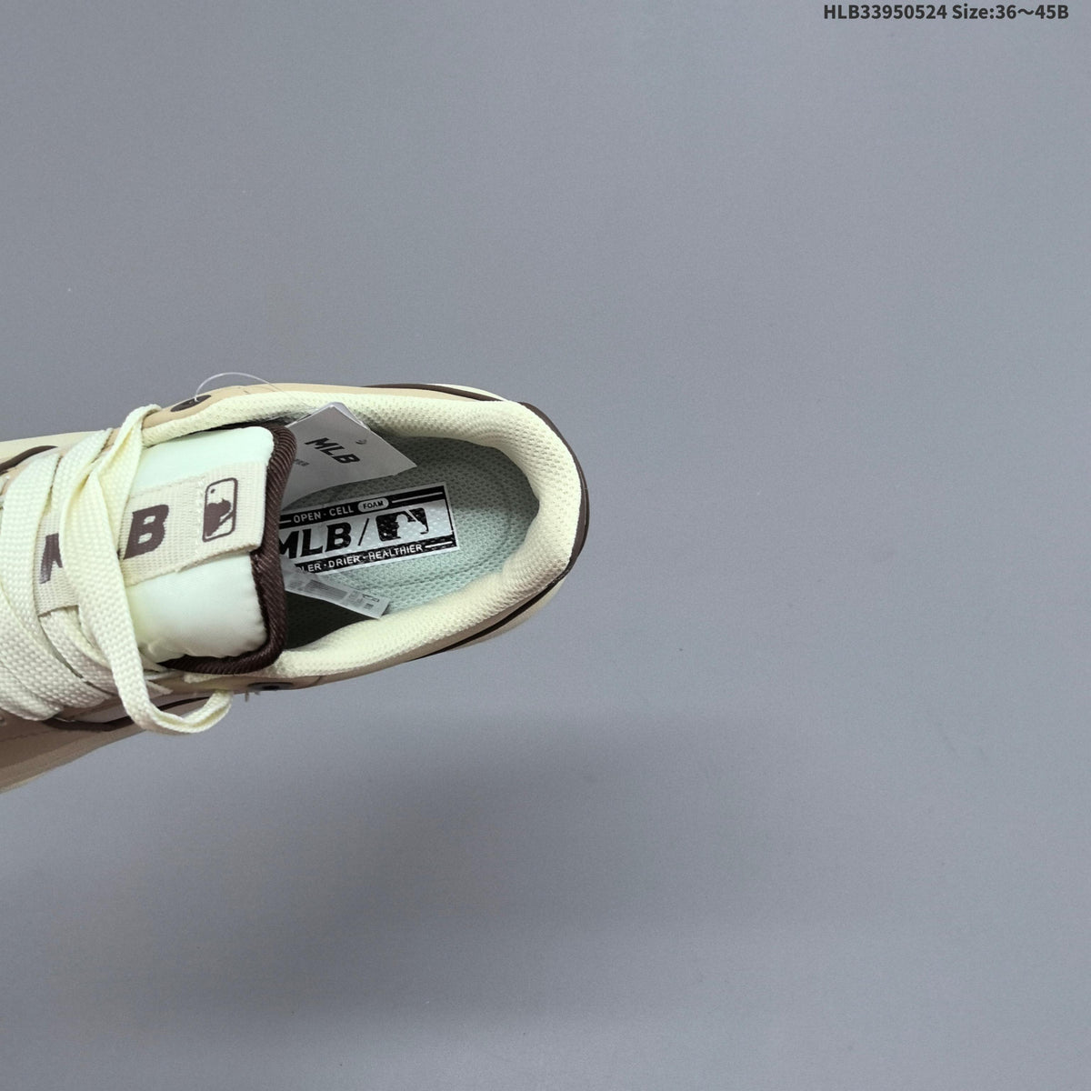 MLB Chunky Liner Low-Top Sneakers, in Beige and Cream - product image from the listing.