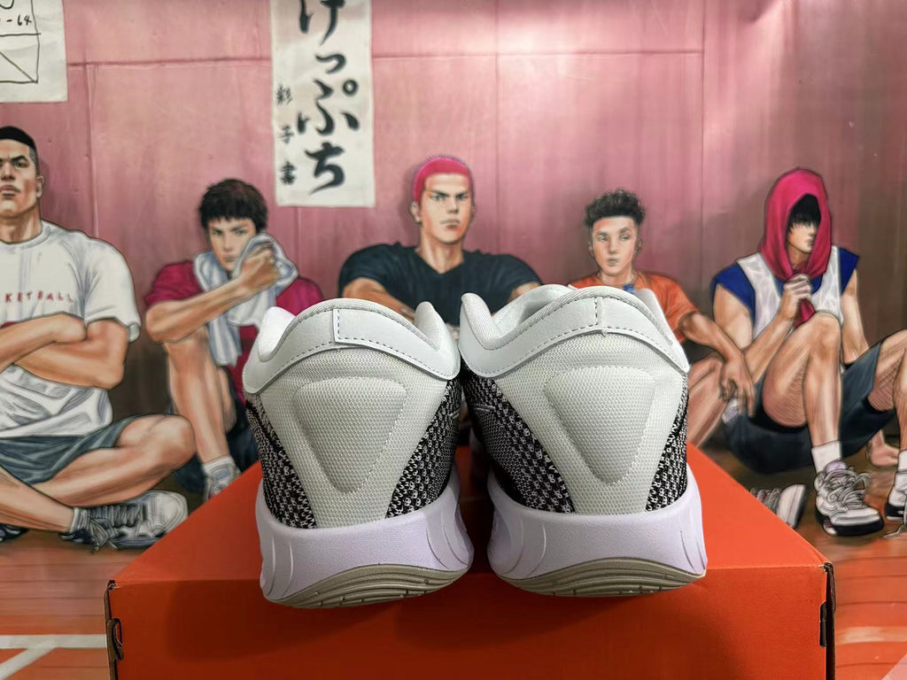 Nike Basketball Sneakers in White Grey Black - product image from the listing.