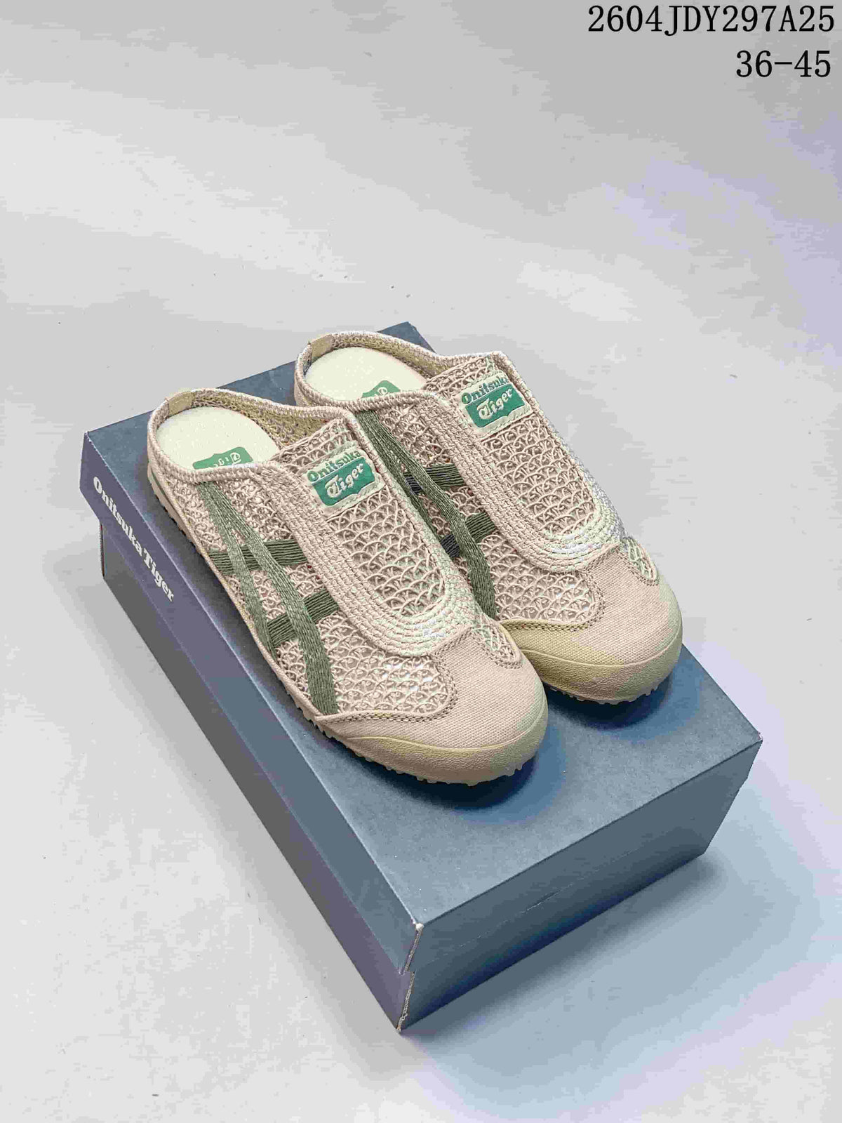 Onitsuka Tiger Mexico 66 Sabot in Beige Green 2604JDY297A25 - product image from the listing.