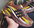 Brown and Yellow Chunky Mesh Trainers - product image from the listing.