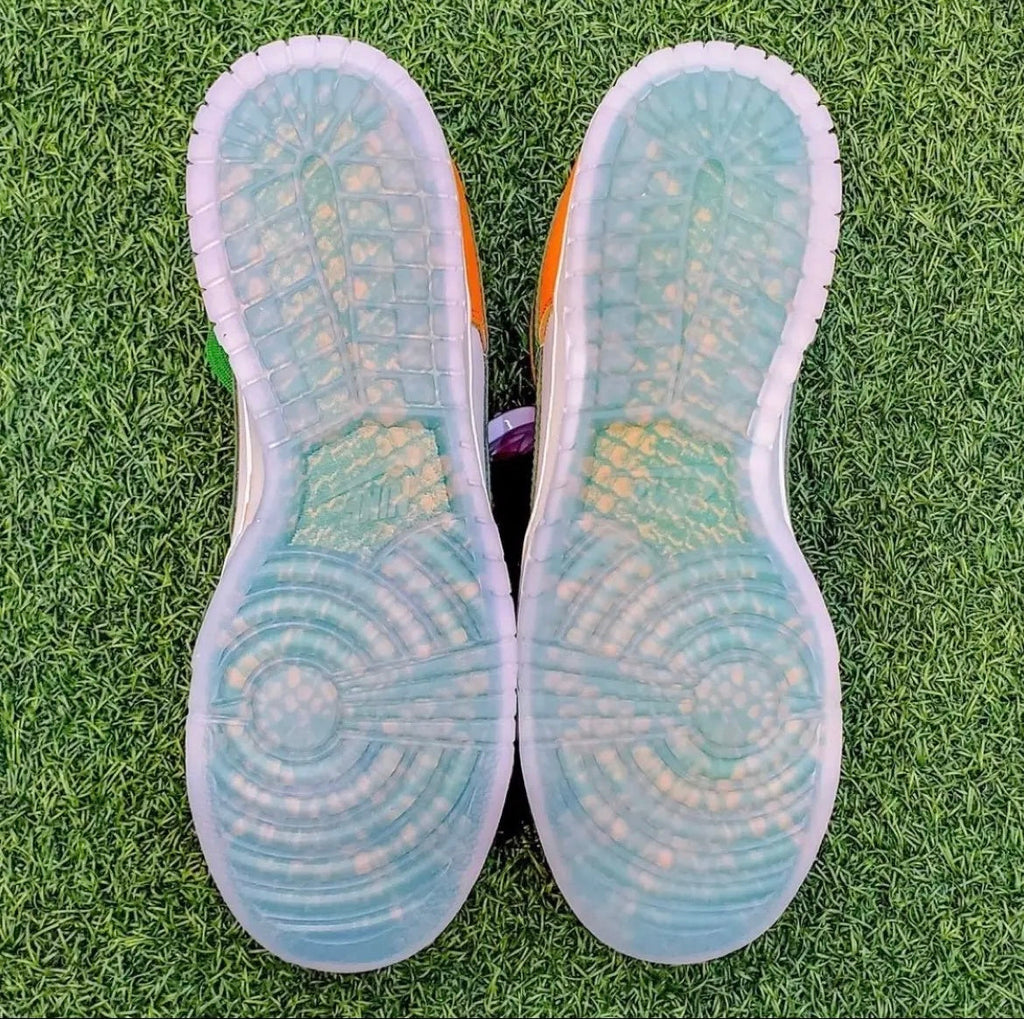 Nike Dunk Low Florida A&M in White Orange DR6188-800 - product image from the listing.